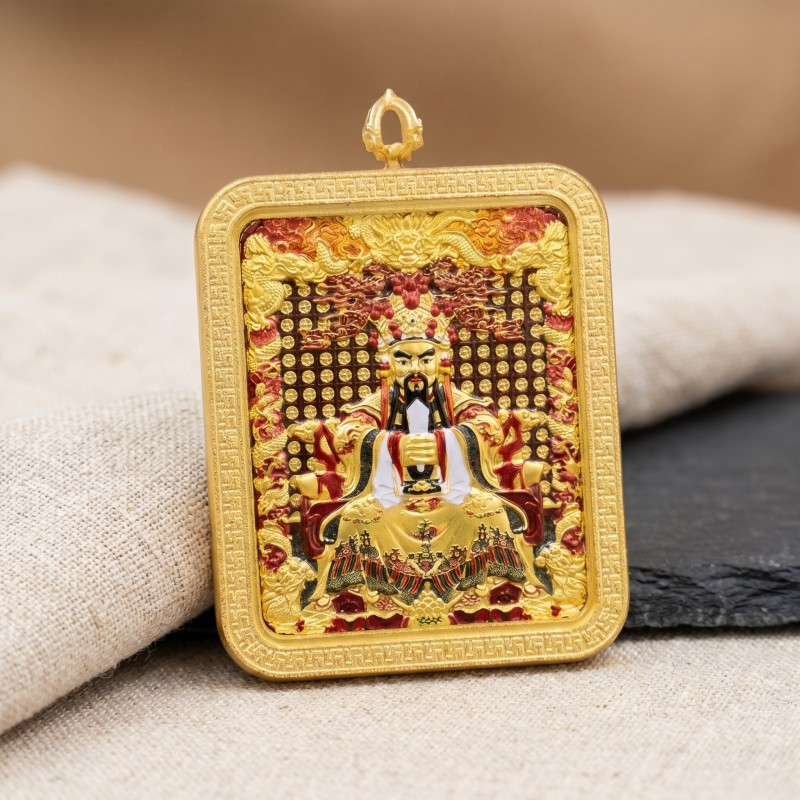 Lord Lao Zi (Tai Shang Lao Jun) Pendant | Taoist Deity of Wisdom & Longevity Amulet
