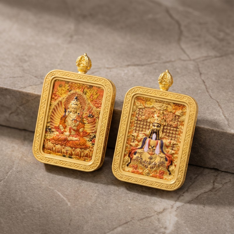 Lord Lao Zi (Tai Shang Lao Jun) Pendant | Taoist Deity of Wisdom & Longevity Amulet image 4