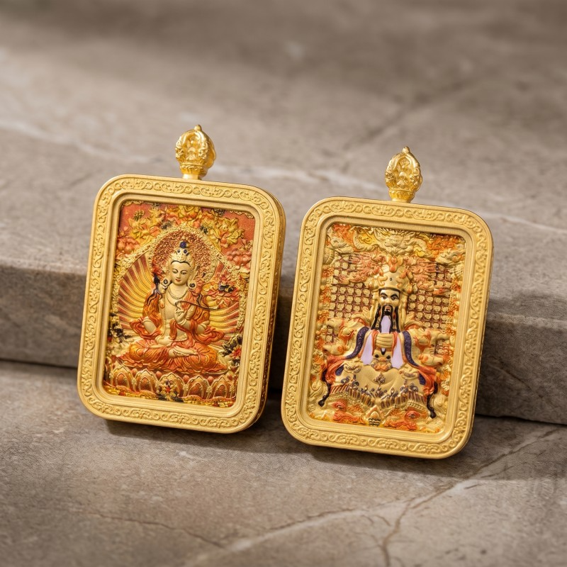 Lord Lao Zi (Tai Shang Lao Jun) Pendant | Taoist Deity of Wisdom & Longevity Amulet image 5