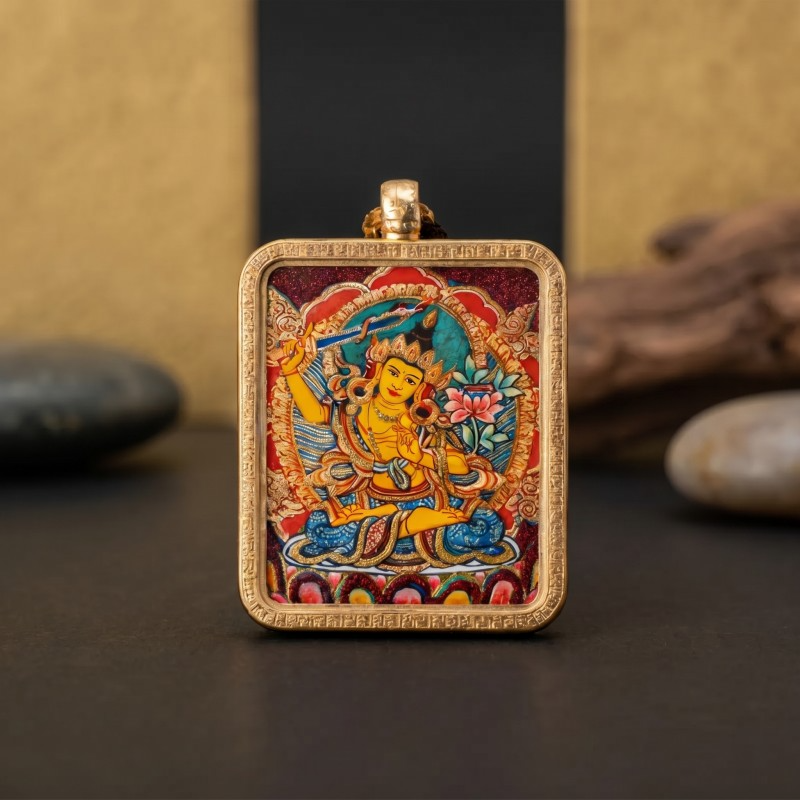 Manjushri Thangka Pendant