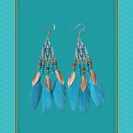 Sacred Lake Feather Purifying Earrings