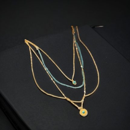 Tibetan-Inspired Matte Titanium Necklace