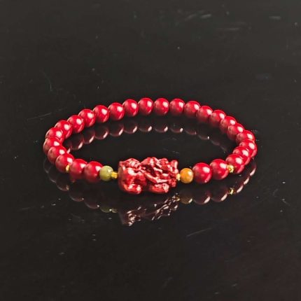 Feng Shui elements-Pixiu cinnabar bracelet