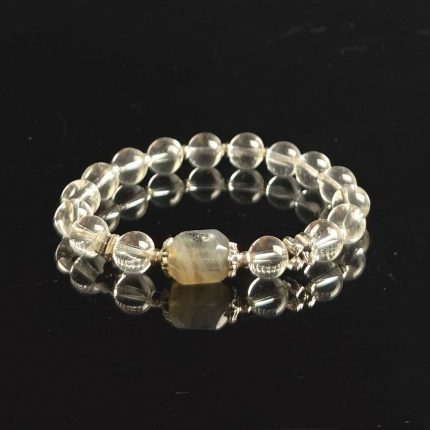 Gray Moonstone Chakra Calm & Healing Energy Bracelet