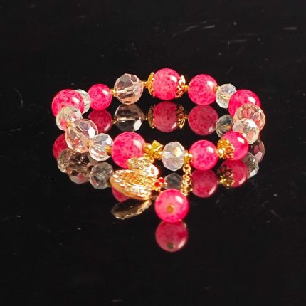 Rose Quartz Lucky Charm Bracelet — Protection and Love