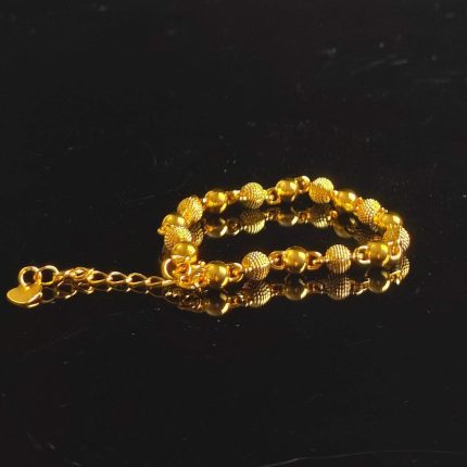 Ancient Gold Bead Wealth-Attracting Bracelet