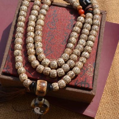 Zen-inspired star and moon bodhi t'ai chi bracelet