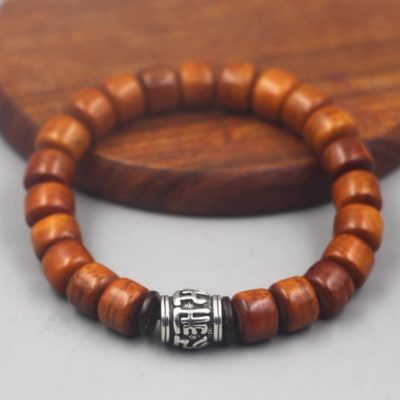 Zen heart, ancient method sandalwood Buddha beads bracelet