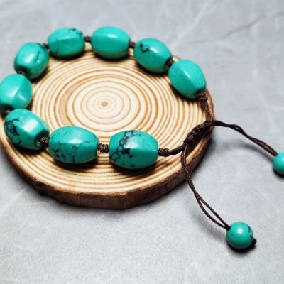 Turquoise fringe bracelet