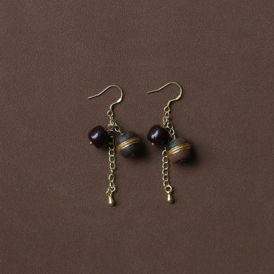 Tibetan-style Handmade Sandalwood Earrings