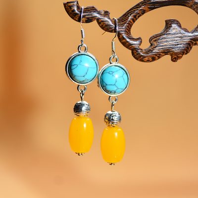 Tibetan Yunnan ethnic style earrings