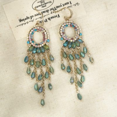 Relic Reverie - Gilded Silver Dust Fringe Earrings