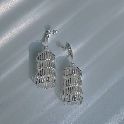 Solitary Peaks - Matte Soft Mountain Earrings