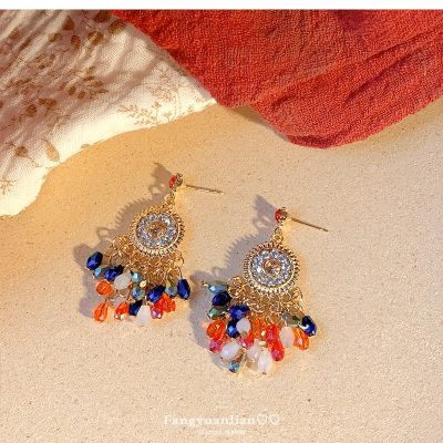 Silent Luminescence - Sterling Gold Fringe Earrings