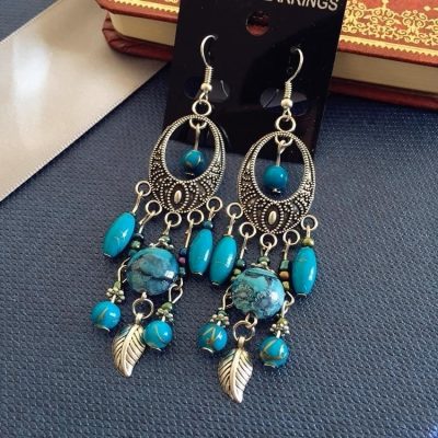 Pure Realm - Gilded Tantric Fringe Earrings