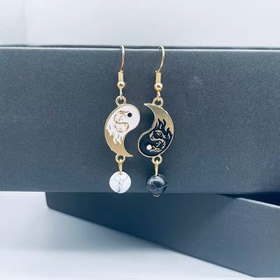 Yin Yang Fish Earrings