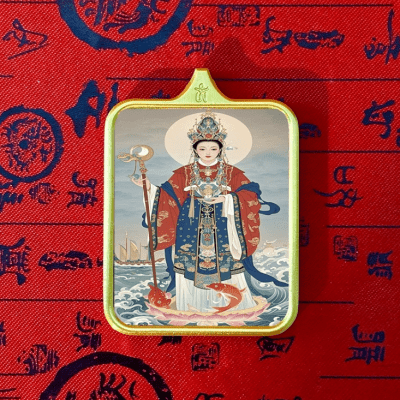 New Chinese-style Meizhou Island Mazu Goddess Statue Buddha Thangka Gau Box Pendant