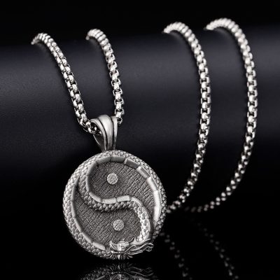 Yin Yang Taiji Symbol Pendant Necklace