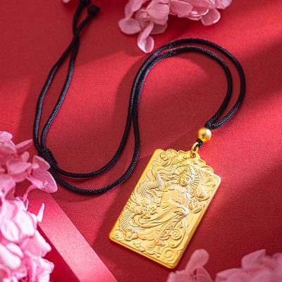 Sacred Heart Sutra & Avalokiteshvara Pendant