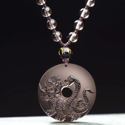 Obsidian Xuanwu Pendant Necklace