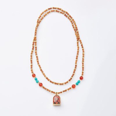 Tibetan Palden Lhamo Zodiac Guardian Buddha Necklace