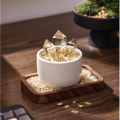 Star Tide Crystal Ornament Cornucopia Natural Citrine Purifying Fengshui Crystal Office Wealth-Attracting Decoration