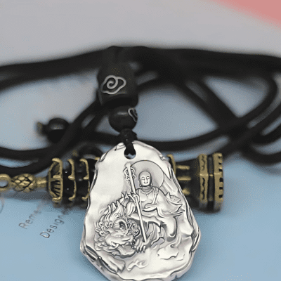 Sterling silver Ksitigarbha pendant
