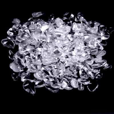 Natural High-Quality White Crystal Gravel Demagnetizing Stone Ornament Demagnetizing Bowl Raw Stone Ornament Landscaping Stone Gem for Mandala