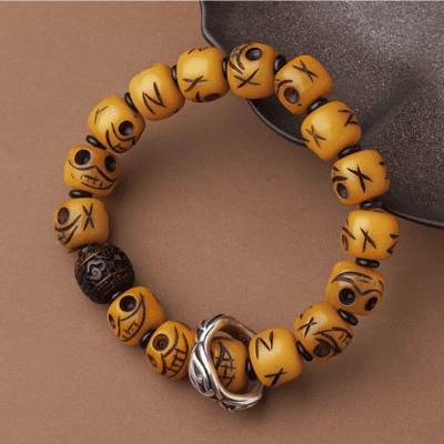Tibetan Yak Bone Ash Bracelet