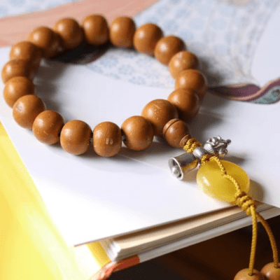 Tibetan Phoenix Eye Bodhi Smooth Bead Handmade Bracelet