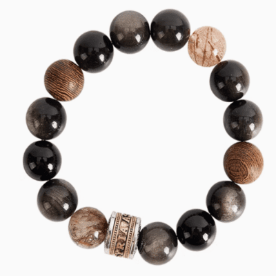 Obsidian hazard relief bracelet