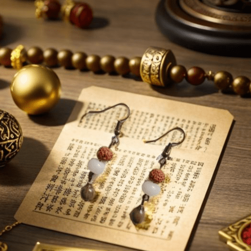 Click to view full screen Tibetan village nine palace bronze pendant photo review