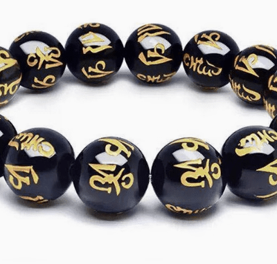 Six-character mantra Buddha bead bracelet