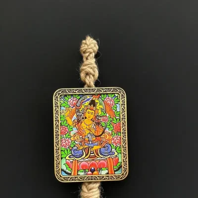 Manjushri Wisdom Thangka Pendant