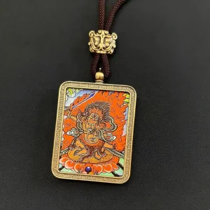 Fudo Myoo Protection Thangka Talisman - Crush Delusions&Purify Karma& Ward Off Harm