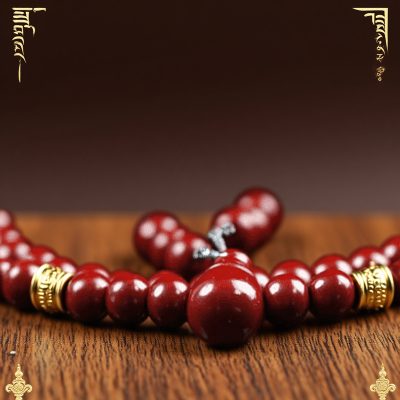 Necklace/Bracelet | Protection, Blessings | Buddhist-Inspired | Cinnabar | Sacred Beads - 6mm