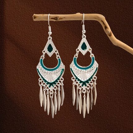 Double Blessings Gourd Tibetan Treasure Vase Earrings