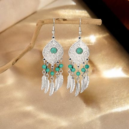 Turquoise Tidal Energy Flow Earrings