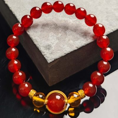 Chinese Buddhist Style — Red Mantra Energy Bracelet