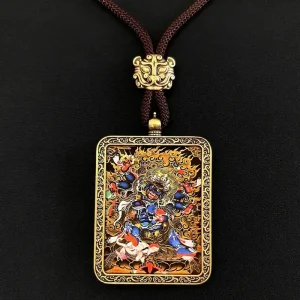 Six-Armed Mahakala Rapid-Action Thangka Talisman - Quick Results& Resolve Crises&Accumulate Good Fortune