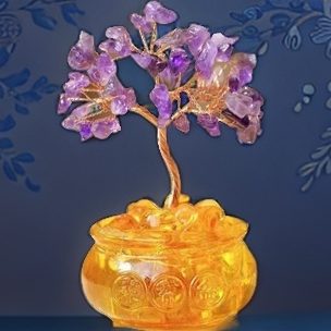 Tibetan Zen Amethyst Spiritual Luck Tree