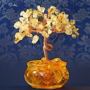 Tibetan Zen Citrine Wealth - Gathering Spiritual Tree