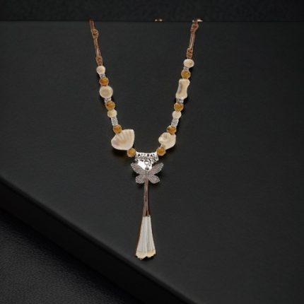 Tibetan Ceramic Charm Necklace