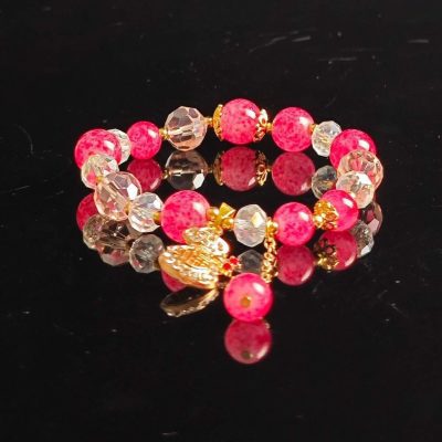 Rose Quartz Lucky Charm Bracelet — Protection and Love