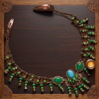 Tibetan-style Emerald Necklace