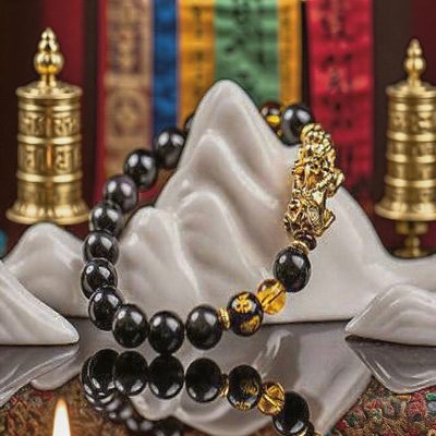Obsidian Gold Pixiu Wealth-Attracting Fortune Bracelet