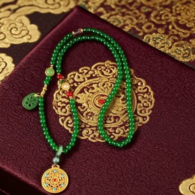 Modern Feng Shui Charm Necklace