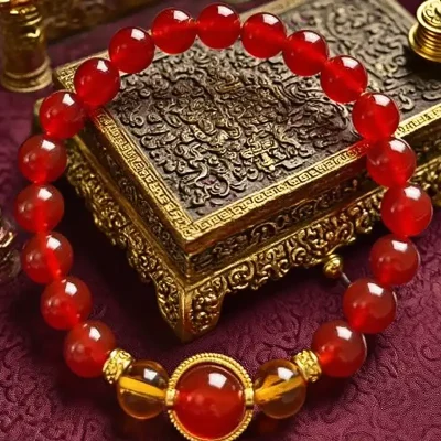 Chinese Buddhist Style — Red Mantra Energy Bracelet