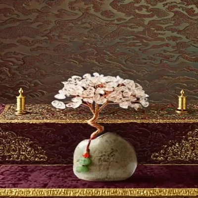 Tibetan Zen Clear - Crystal Tree on Stone