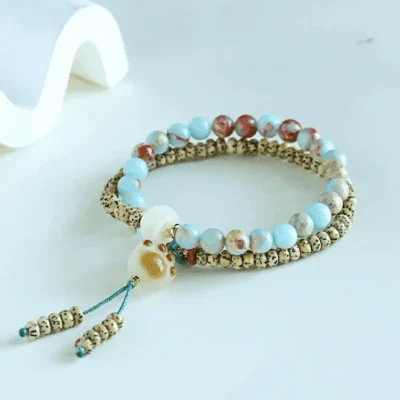 Tibetan Moon Star Shoushan Bracelet